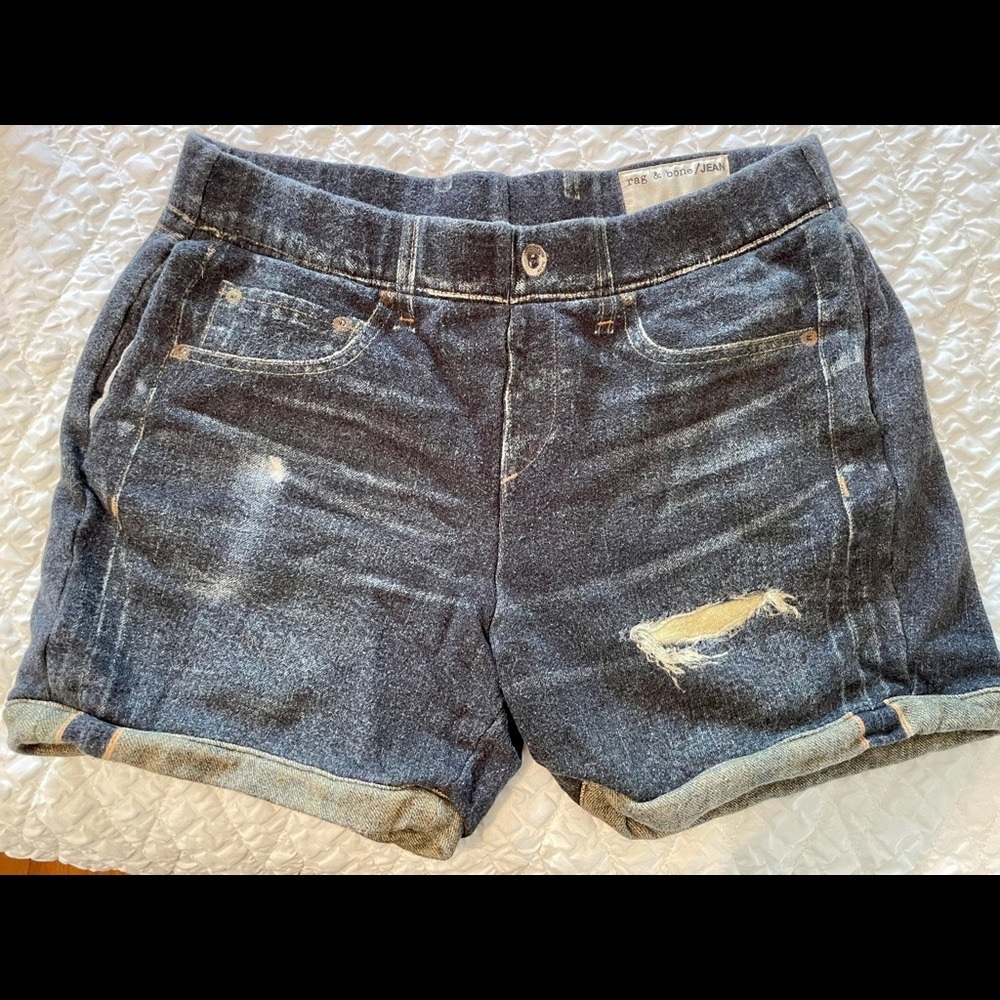 Rag and Bone Cotton Denim Shorts